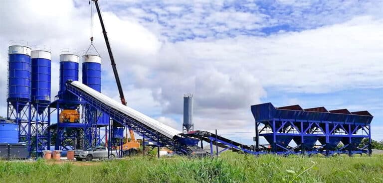 AJ180 Planta De Concreto Premezclado Instalada En Malasia