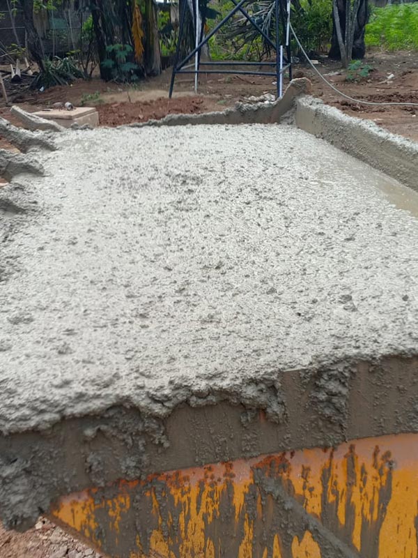 Hormigón Terminado Para el Proyecto de Construcción