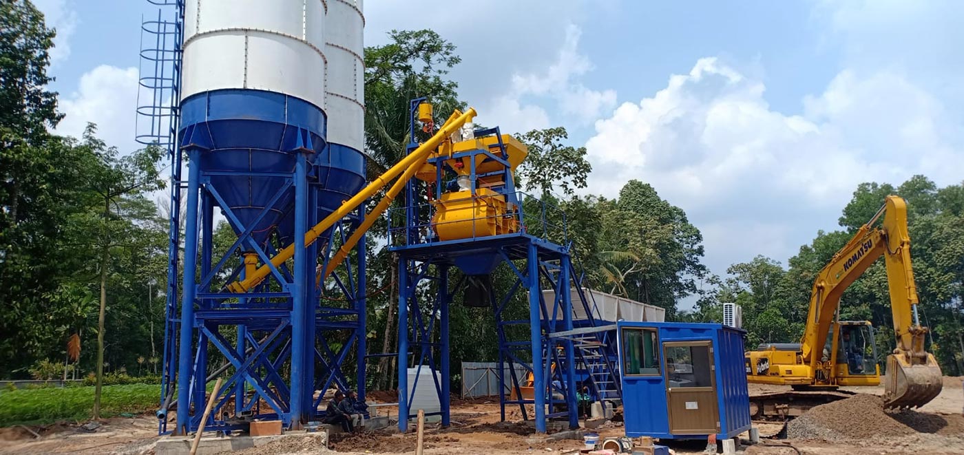 Planta de Hormigón AJ-35 Está Funcionando en Indonesia