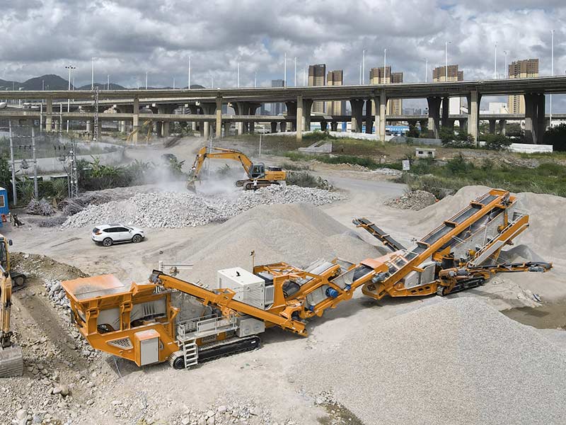 Planta Chancadora de Piedra con Diferentes Trituradoras Móviles - AIMIX