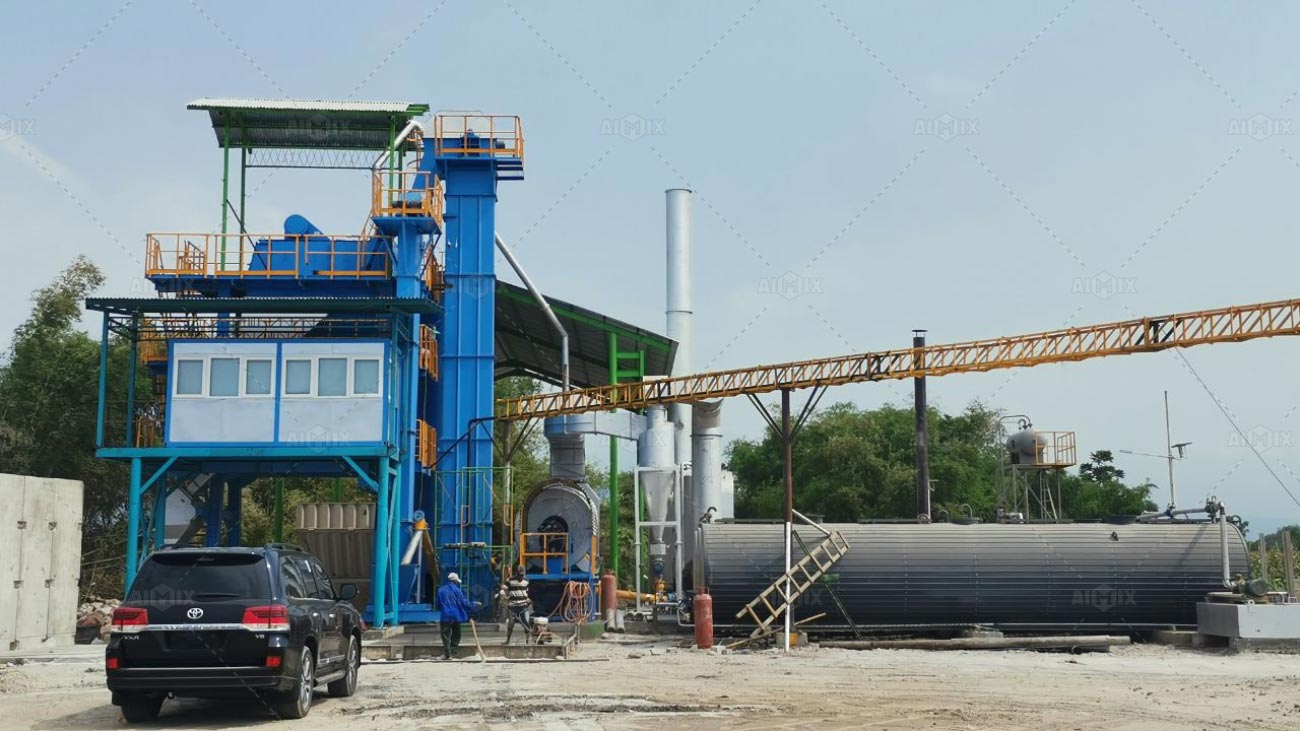Planta de Asfalto ALQ100 Instalada en Indonesia