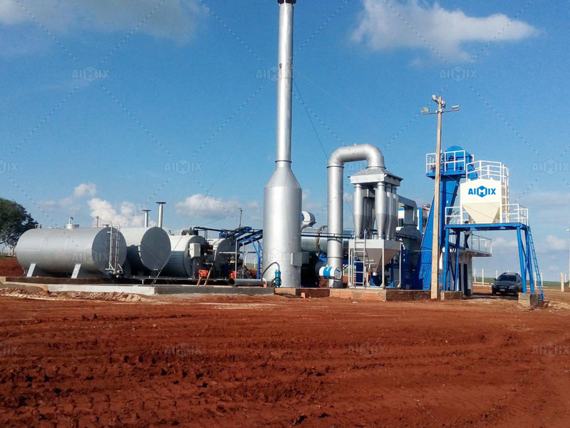 Planta de Asfalto Móvil de 60tph en Brasil
