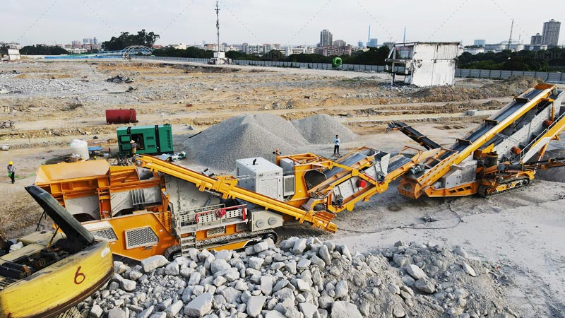 Planta Trituradora de Hormigón Móvil