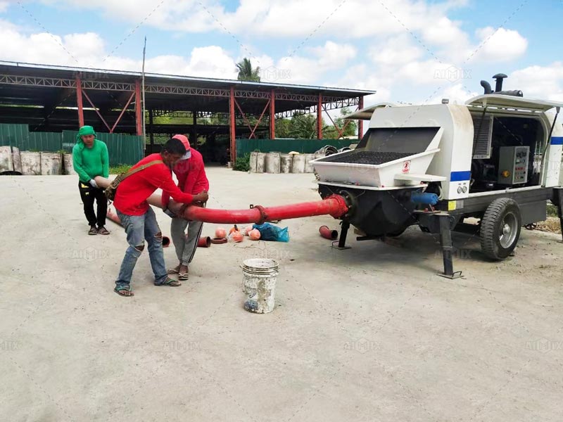 Bomba Hormigón Estática para Construcción de Almacén