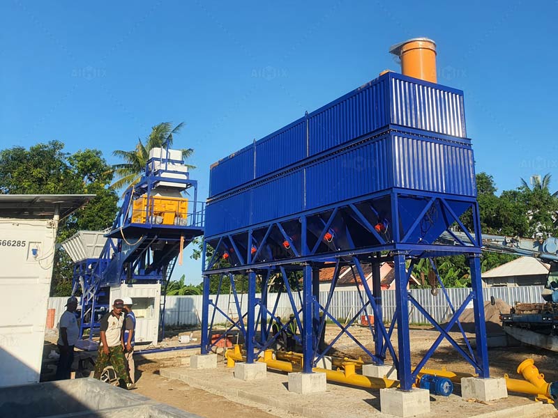 AJY60 Planta Concretera Móvil en Filipinas