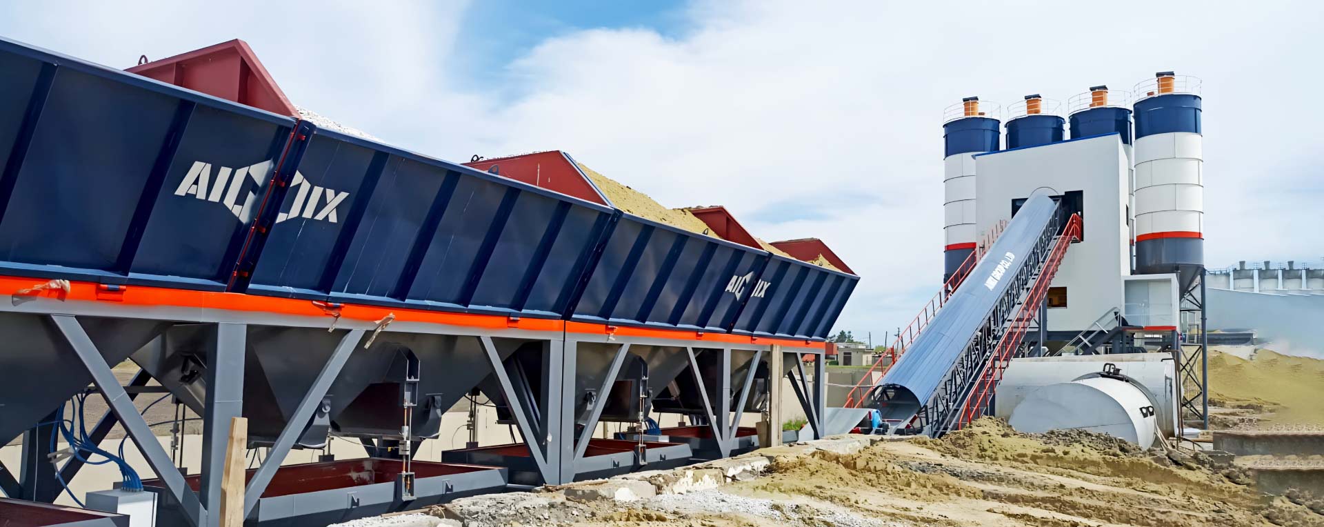 Planta de Concreto Estacionaria de 180 m³ en Kazajistán