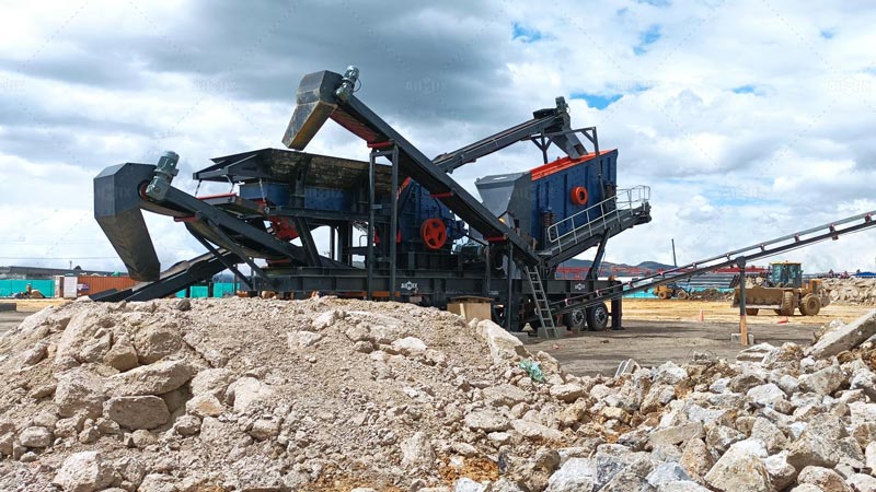 AIMIX Chancadora de Impacto Móvil para Procesamiento de Residuos de Construcción