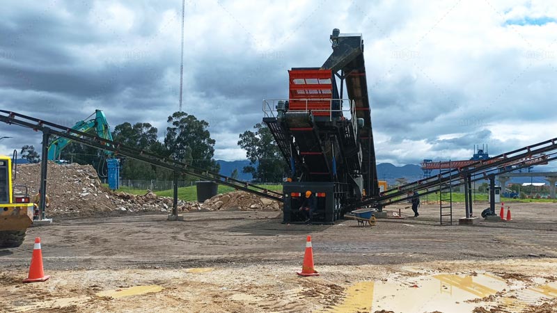 Chancadora Móvil de Impacto para Producir Agregados