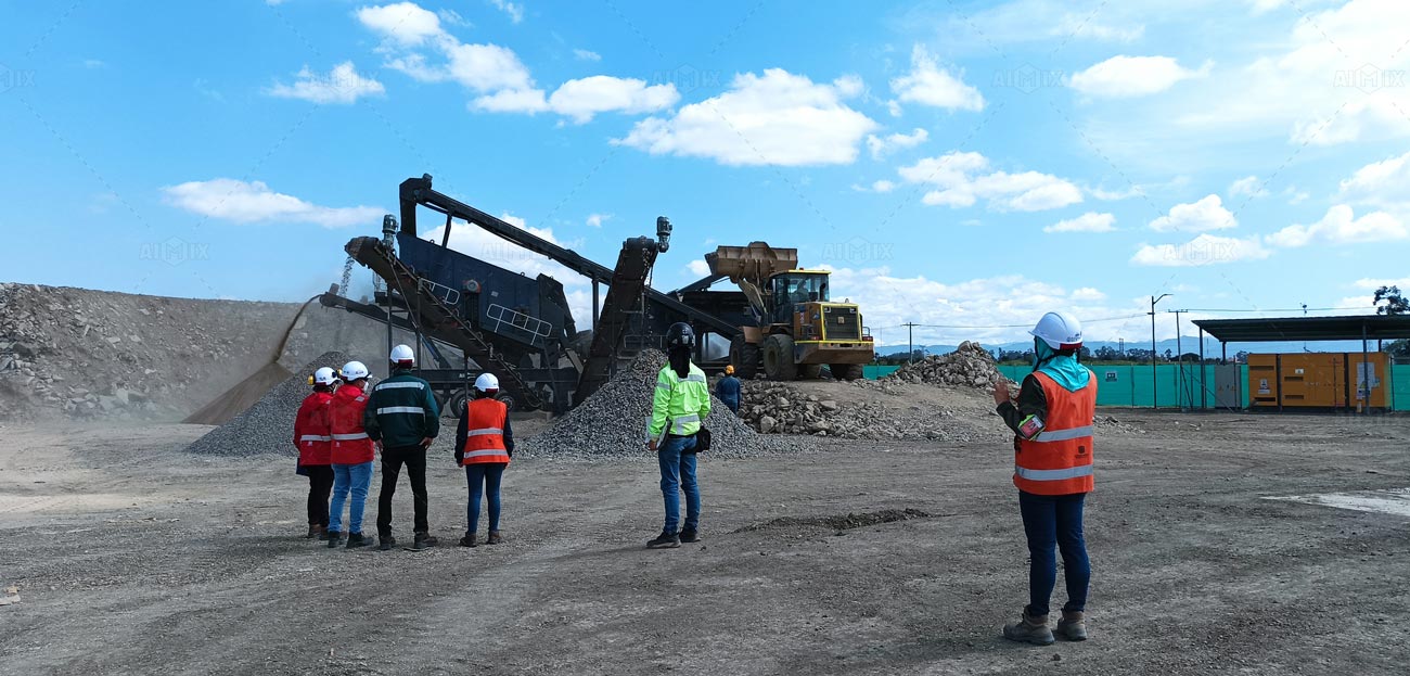 Planta Trituradora de Impacto Móvil en Colombia para Agregados