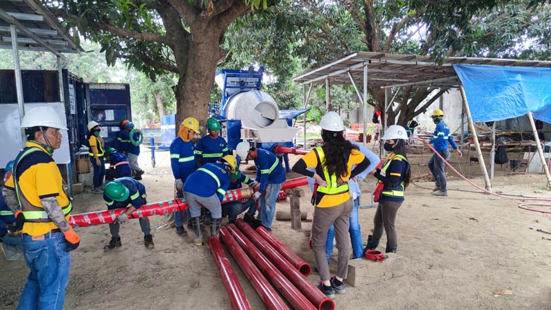 Bomba Hormigonera en Filipinas para Carreteras