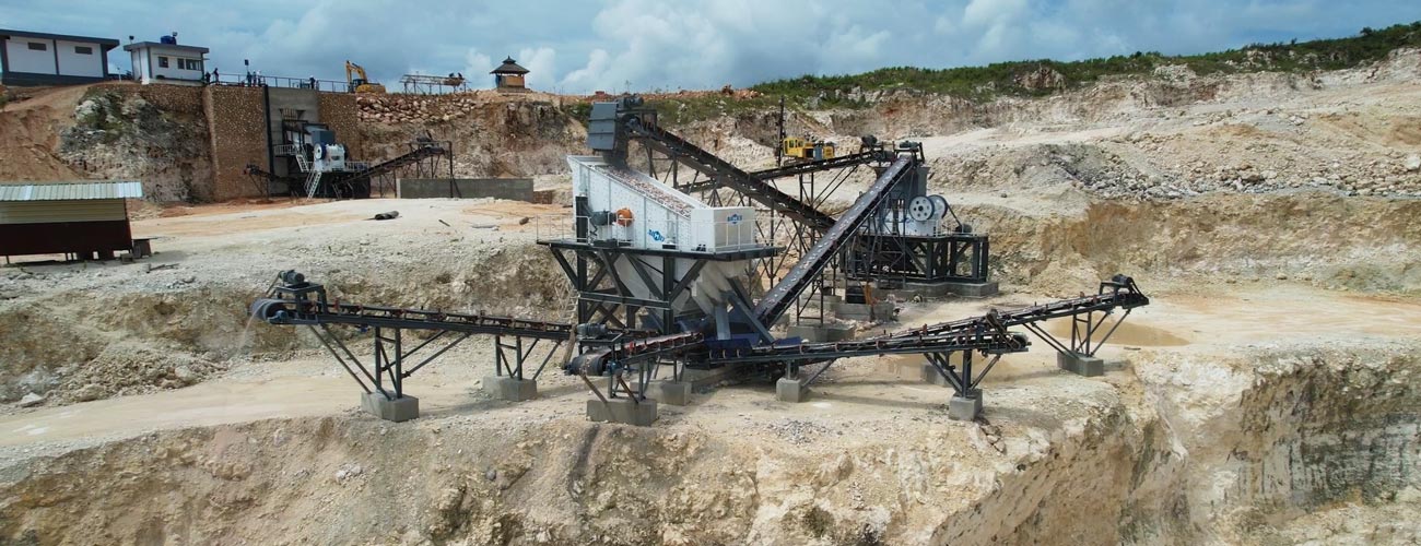 Planta Trituradora de Piedra Caliza Estacionaria en Indonesia