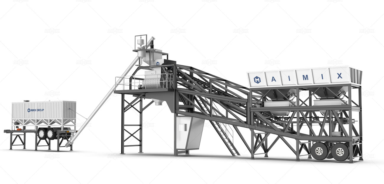 AJY-50 Planta Móvil de Concreto Precio