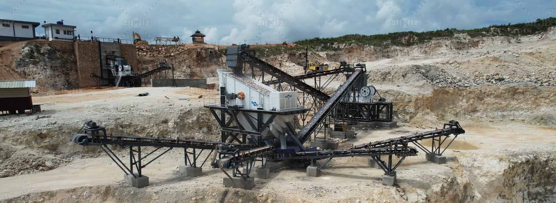 AIMIX Planta Trituradora Estacionaria de Piedra Caliza en Indonesia