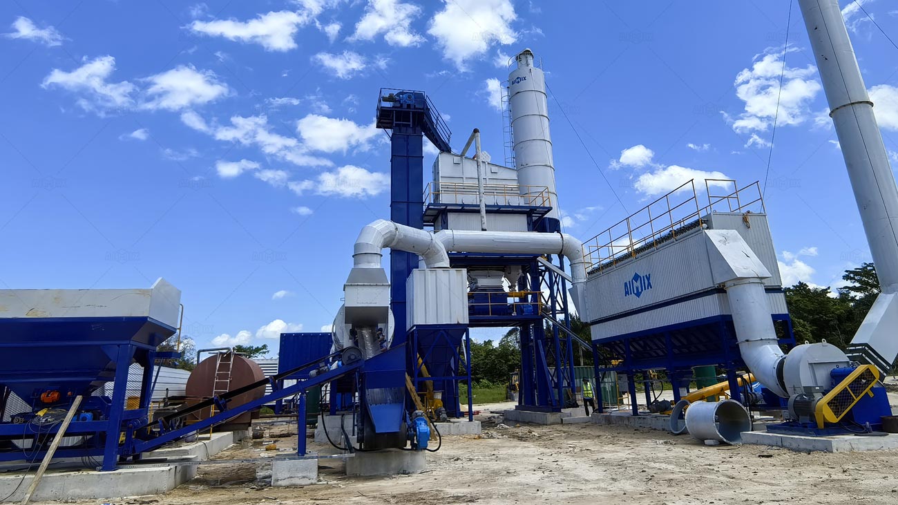 Planta Discontinua de Asfalto ALQ120 Instalada en Jamaica