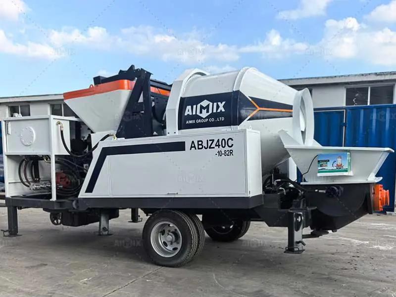 AIMIX Bomba de Concreto en Venta con Hormigonera de Tambor