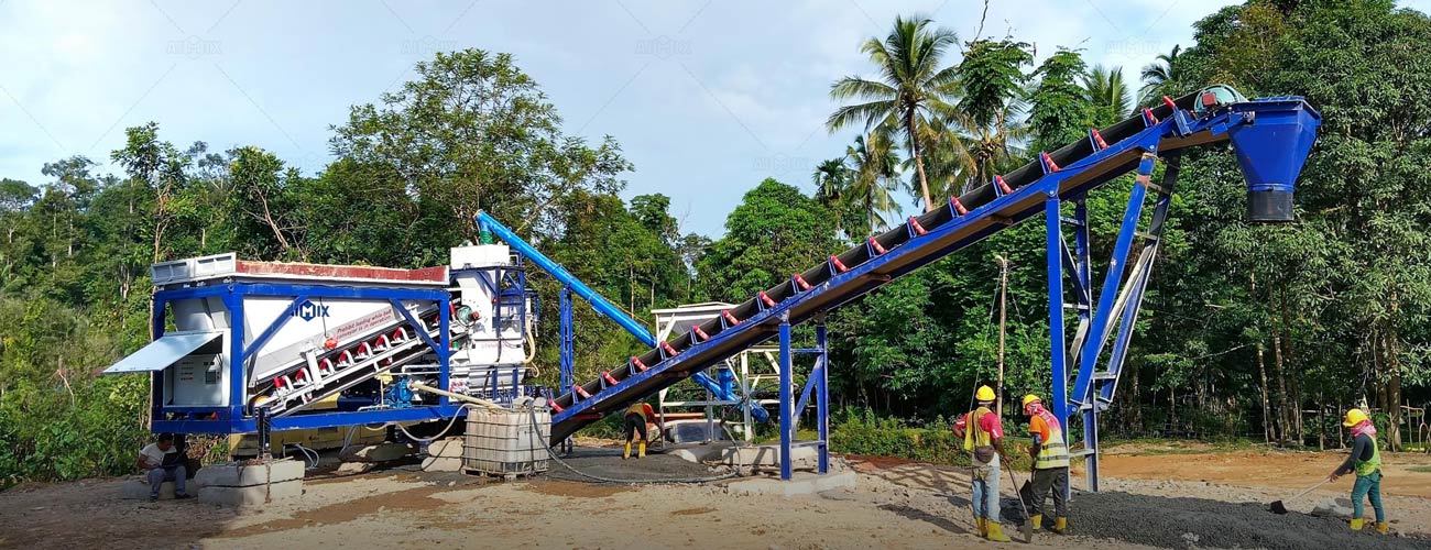 AJSY35 Planta Concretera Móvil en Malasia