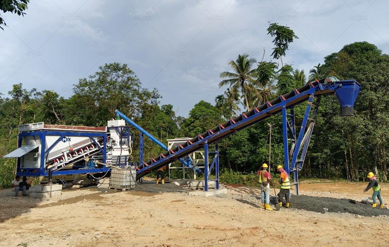 Planta de Concreto Móvil Compacta con Precio Competitivo en Malasia