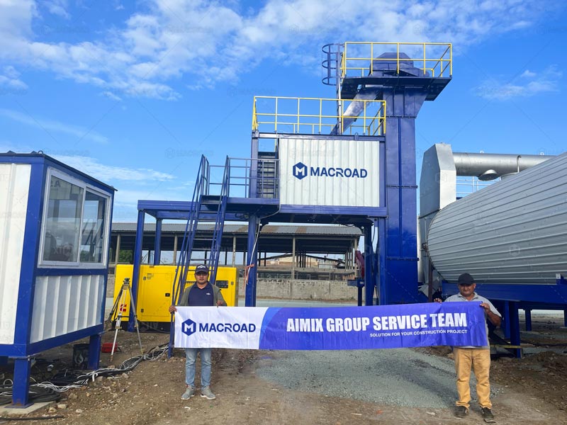Macroad Planta de Asfalto Tipo Continuo en Ecuador