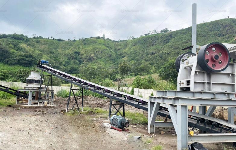 80 TPH Planta Chancadora de Piedra Estacionaria en El-Salvador