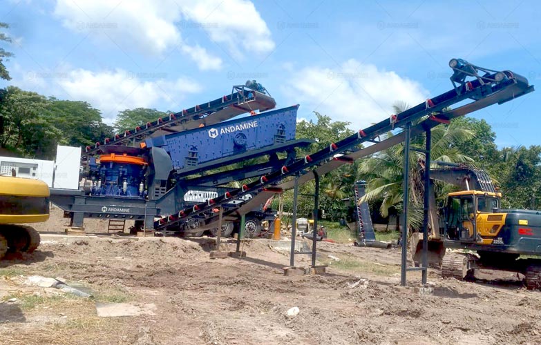 Andamine Trituradora Roca Dura Móvil en Honduras