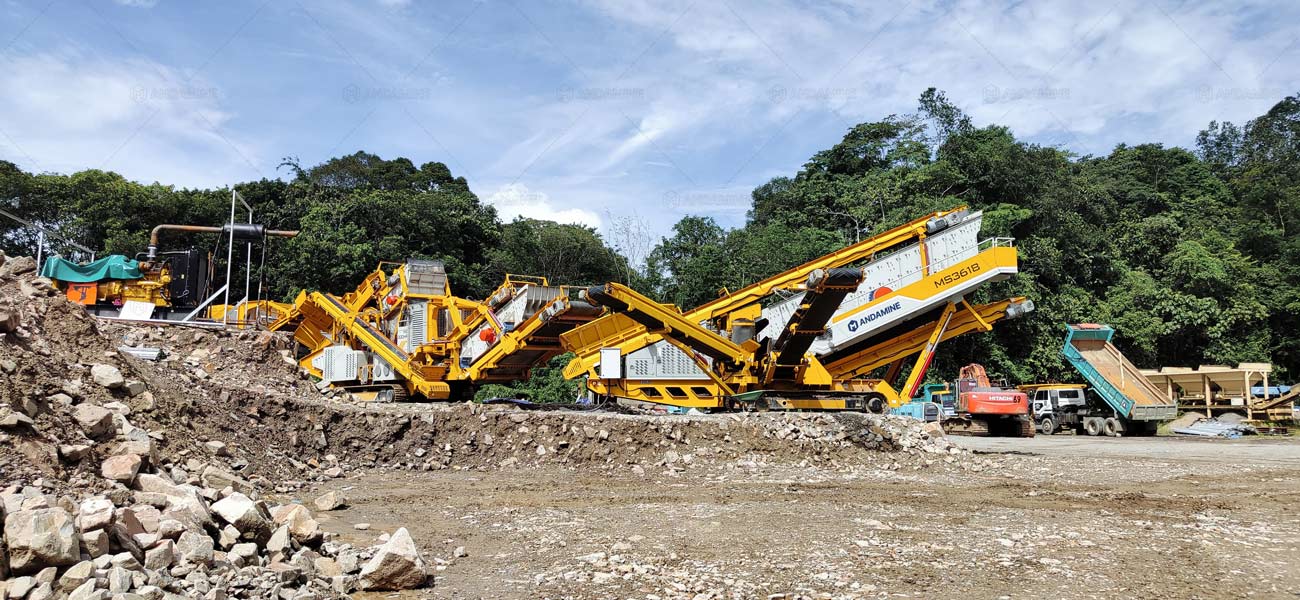 Chancadora de Mineral Móvil para Mineral de Oro