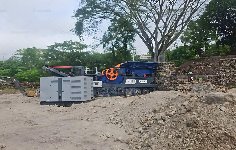 Planta Chancadora de Agegados Móvil en Honduras